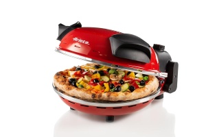 Cuptor pentru pizza Ariete 909, 1200W, 400C, cu placa rezistenta la foc, rosu - Img 2