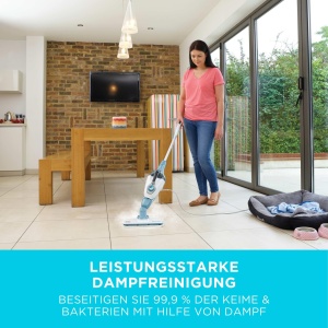 Curatator cu abur BLACKDECKER 15 in 1 Mop cu abur cu manusa cu abur Steamitt pentru curatarea suprafetelor AutoSelect pentru cantitatea potrivita de a - Img 2