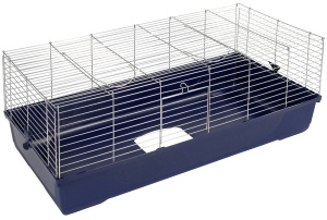 Custodie pentru rozatoare Kerbl Maxi Baldo Twin, 120x58x86 cm, culoare albastru inchis - Img 3
