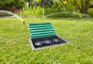 Cutie de control pentru irigatii Gardena Ventilbox 9 V Bluetooth, 3 valve, programabila - Img 2