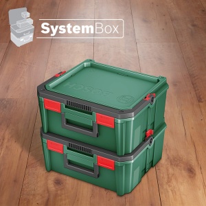 Cutie de depozitare Bosch SystemBox M - flexibila, stivuibila, pentru unelte - Img 6