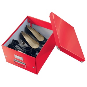 Cutie de depozitare Leitz Click Store 16L, rosie, din 85 hartie reciclata - Img 8