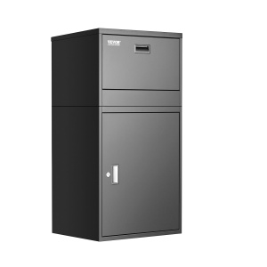 Cutie de depozitare pentru colete VEVOR PB-16S, 420x375x515mm, cu protectie impotriva furtului, negru - Img 9