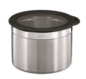 Cutie de depozitare ROSLE 16559 din inox, 16 cm diametru, 12 cm inaltime