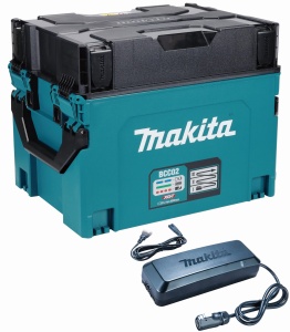 Cutie de incarcare Makita BCC02, 40V max., 12 locuri, turcoaz - Img 1