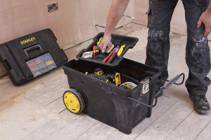 Cutie de unelte Stanley Mobile Montagebox 53l, 60,3x37,5x43 cm, Negru - Img 4