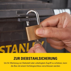 Cutie de unelte STANLEY Rollende Werkstatt 20 kg, roti mari, plastic robust - Img 8