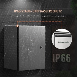 Cutie Electrica VEVOR SP-B3-504020, 50x40x20 cm, Otel Inoxidabil, IP66 - Img 4