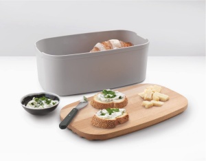 Cutie pentru paine Metaltex Bready, cu capac din lemn, Swiss made - Img 3