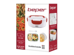 Cutie pentru pranz electrica Beper Lunch Go, 1450 ml, 40W, Rosu - Img 9