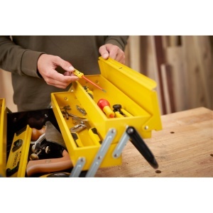 Cutie pentru unelte STANLEY 1-94-738, metal, 5 compartimente, 47.7 x 25.7 x 22.1 cm - Img 4
