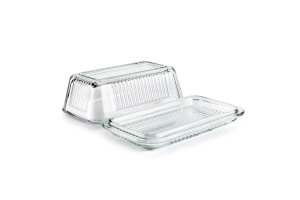 Cutie pentru unt IBILI din sticla, 250g, design retro, 17 x 10,3 x 7 cm - Img 2