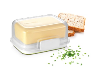Cutie pentru unt Tescoma, din plastic, multicolora, antibacteriana