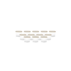 Cutii de depozitare Karaca Forbs 500 ml, 12 buc, culoare crem, plastic
