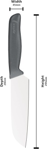 Cutit bucatarie Zyliss Santoku, lama inox 15 cm, maner ergonomic sustenabil - Img 3