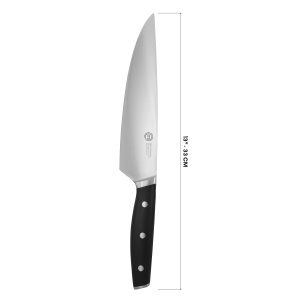 Cutit de Bucatarie MasterChef, 20cm, din Otel Inoxidabil, Super Ascutit - Img 7