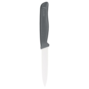 Cutit de bucatarie Zyliss 10 cm, lama zimtata din inox, maner ergonomic din paie de grau