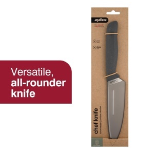 Cutit de bucatarie Zyliss, lama otel inoxidabil 15 cm, maner ergonomic din paie de grau - Img 4