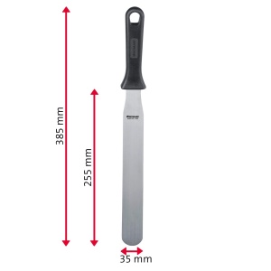 Cutit de cofetarie Westmark Professional, drept, flexibil, dimensiune lama: 3,5 x 25,5 cm, lungime: 38,5 cm, otel inoxidabil/plastic, Master Line, negru/argintiu, 31232270 - Img 4