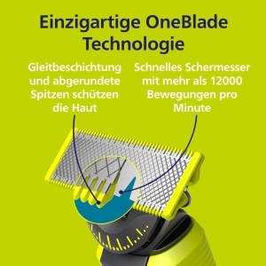 Cutit de ras Philips OneBlade QP44050, 360 grade, 4 bucati - Img 4