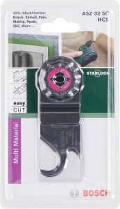 Cutit multifunctional Bosch ASZ 32 SC HCS pentru materiale flexibile compatibil Starlock - Img 2