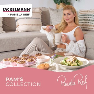 Cutit pentru legume Fackelmann x Pamela Reif lama zimtata 12 cm maner ergonomic pastel roz - Img 7