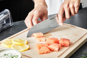 Cutit Tefal Eversharp Santoku 165 cm Negru cu Sistem de Ascutire Integrat - Img 8