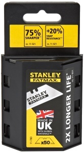 Cutite trapezoidale Stanley FatMax 0.65mm, 50 bucati, bruchfest 35kg