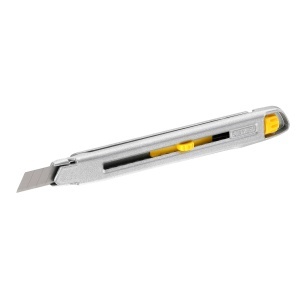 Cutter profesional STANLEY 0-10-095, 9 mm, schimbare rapida a lamei, corp metalic