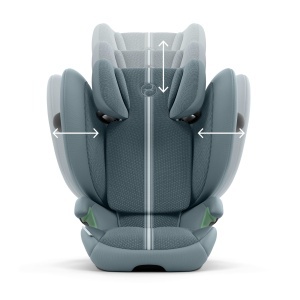 CYBEX Gold Scaun auto pentru copii Solution G2 Plus, De la aproximativ 3 la 12 ani (100 - 150 cm), Max. 50 kg, Pentru masini cu si fara ISOFIX, Stormy Blue (Blue) - Img 3