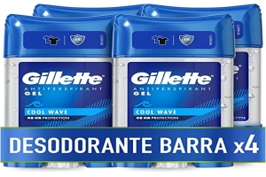 Deodorant anti-transpirant Gillette Clear Gel, 4 x 70 ml, 48 ore protectie