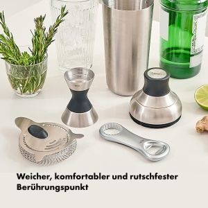 Deschizator de sticle OXO din zinc, cu doua fete, design elegant - Img 5