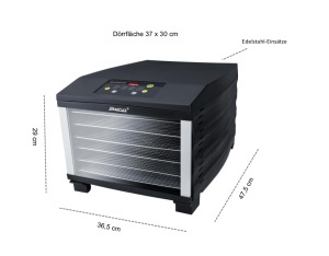 Deshidrator Steba ED 6, 6 tavi din inox, control electronic temperatura si timp - Img 2