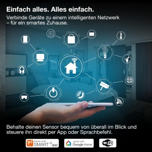Detector de fum OSRAM SMART WiFi, IP20, 86 mm, alb - Img 6