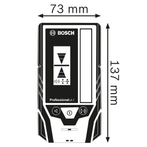 Detector laser Bosch Professional LR 7, raza 5-50 m, rosu si verde, cu baterii AAA - Img 7