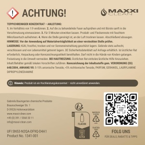 Detergent concentrat pentru covoare si tapiterie Maxxi Clean 0,75L - Eficient, fara chimicale agresive - Img 8