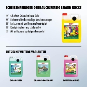 Detergent pentru parbriz SONAX 5L cu parfum de lamaie - Img 3
