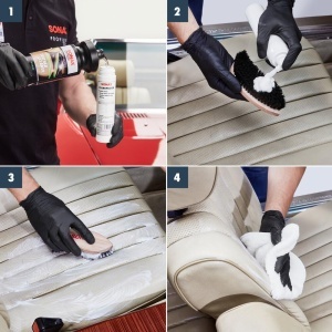 Detergent pentru piele SONAX PROFILINE LeatherCleaner 1L, pentru piele de calitate - Img 6