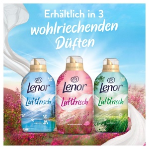 Detergent textil Lenor Luftfrisch Wildblumenfeld, 76 spalari, concentrat - Img 7