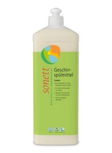 Detergent vase Sonett Lemon, 1L, 100 biodegradabil, cu ulei de lamaie