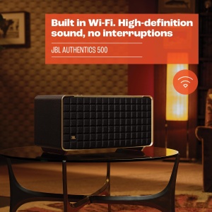 Difuzor inteligent de inalta fidelitate JBL Authentics 500 - Cutie Bluetooth cu design retro din anii '70 - Cu Google Assistant, Alexa, AirPlay si aplicatia JBL One - Negru - Img 9