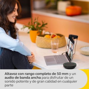 Difuzor portabil Jabra Speak2 40, 4 microfoane cu anulare a zgomotului, difuzor full-range de 50 mm, audio full-range, cu USB-A si USB-C, pentru certificat MS Teams, gri inchis - Img 6