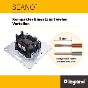 Dimmer universal Legrand SEANO 3-125W, fara fir, cu detectie automata a sarcinii - Img 3