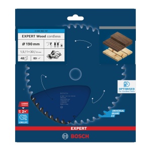 Disc Saw Bosch EXPERT Wood 190 mm, pentru lemn, cu tehnologie Carbide - Img 2