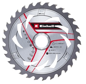 Disc Saw Einhell 190x30 mm, 30 dinti, pentru lemn si PVC