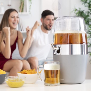 Dispenser bauturi InnovaGoods 4L, gri, cu racire, portabil - Img 9