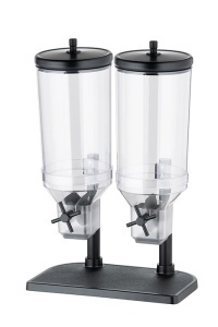 Dispenser cereale APS 11841, 2 x 4.5 litri, inox, 22 x 35 x 52 cm