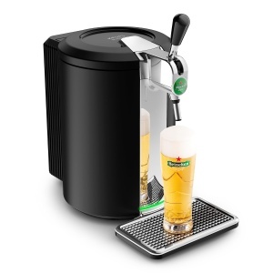Dispenser de bere Krups Beertender VB450E10, 5 l, negru, design modern