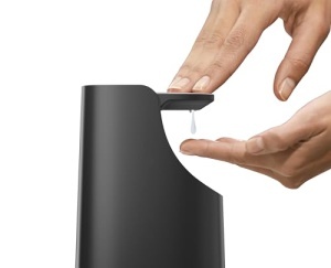 Dispenser de sapun Joseph Joseph Bathroom Slim, 350 ml, negru mat - Img 2