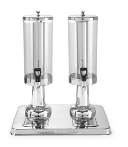 Dispenser de Suc HENDI, 6L, Polycarbonat, Inox 188, Cu Racitor